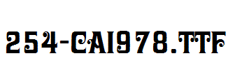 fonts 254-CAI978.ttf