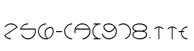 fonts 256-CAI978.ttf