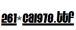 fonts 261-CAI978.ttf