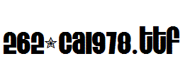 fonts 262-CAI978.ttf