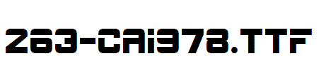 fonts 263-CAI978.ttf