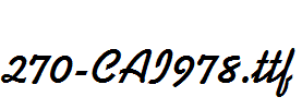 fonts 270-CAI978.ttf