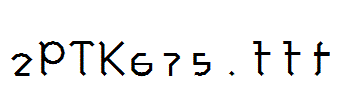 fonts 2PTK675.ttf