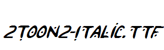 fonts 2Toon2-Italic.ttf