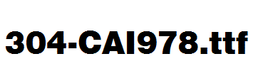 fonts 304-CAI978.ttf