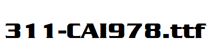 fonts 311-CAI978.ttf