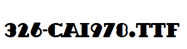 fonts 326-CAI978.ttf