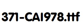fonts 371-CAI978.ttf
