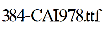 fonts 384-CAI978.ttf