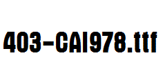 fonts 403-CAI978.ttf