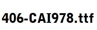 fonts 406-CAI978.ttf