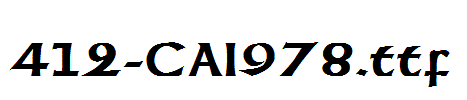 fonts 412-CAI978.ttf