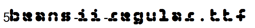 fonts 5Beans-II-Regular.ttf