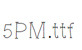 fonts 5PM.ttf