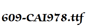 fonts 609-CAI978.ttf