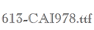 fonts 613-CAI978.ttf