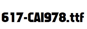 fonts 617-CAI978.ttf