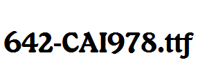 fonts 642-CAI978.ttf