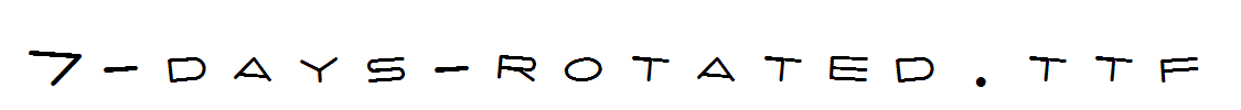 fonts 7-days-rotated.ttf