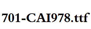 fonts 701-CAI978.ttf
