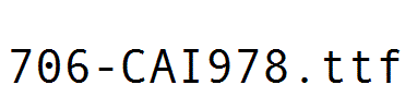 fonts 706-CAI978.ttf