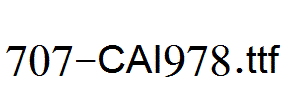 fonts 707-CAI978.ttf