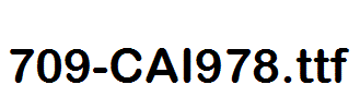 fonts 709-CAI978.ttf
