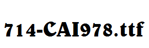 fonts 714-CAI978.ttf