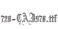 fonts 720-CAI978.ttf