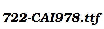 fonts 722-CAI978.ttf