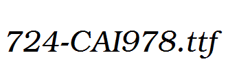 fonts 724-CAI978.ttf