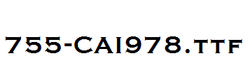 fonts 755-CAI978.ttf