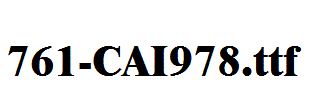 fonts 761-CAI978.ttf