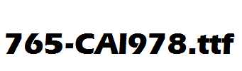 fonts 765-CAI978.ttf