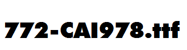 fonts 772-CAI978.ttf