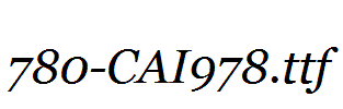 fonts 780-CAI978.ttf