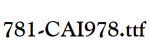 fonts 781-CAI978.ttf