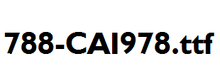 fonts 788-CAI978.ttf