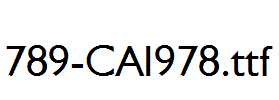 fonts 789-CAI978.ttf