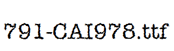 fonts 791-CAI978.ttf