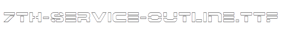 fonts 7th-Service-Outline.ttf