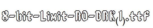 fonts 8-bit-Limit-RO-BRK(1).ttf