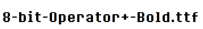 fonts 8-bit-Operator+-Bold.ttf