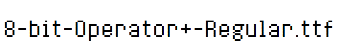 fonts 8-bit-Operator+-Regular.ttf