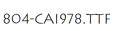 fonts 804-CAI978.ttf