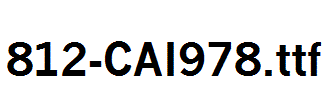 fonts 812-CAI978.ttf