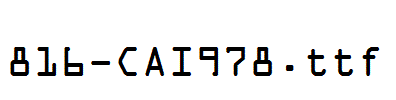 fonts 816-CAI978.ttf