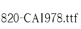 fonts 820-CAI978.ttf