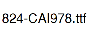 fonts 824-CAI978.ttf