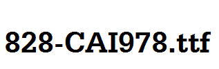 fonts 828-CAI978.ttf